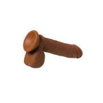 Реалистичный вибратор TOYFA RealStick Elite Mulatto, коричневый, 16 см