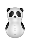 Вакуумно-волновой стимулятор Satisfyer Pocket Panda, силикон, чёрно-белый